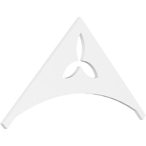 Ekena Millwork Pitch Naple Architectural Grade PVC Gable Pediment, 48"W x 24"H x 1"P (12/12) GPP048X024X100NAP - main